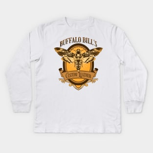 Buffalo Bill's Custom Leather Kids Long Sleeve T-Shirt